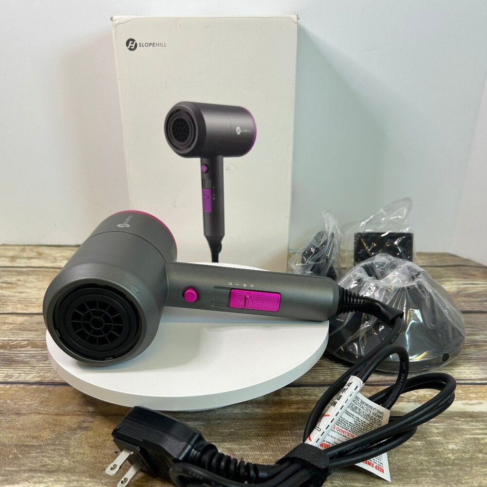 Slopehill 1800W Professional Ionic Hair Dryer With 2 Speed & 4 Heat Settings Neg